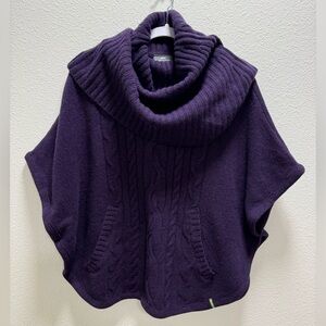 Kathmandu Wool Knit Dolman Sleeve Sweater Pocket Purple Women's Small/Medium